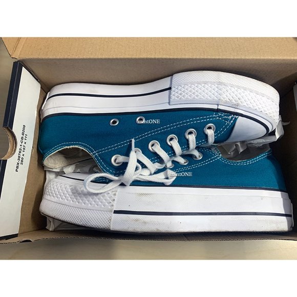 CONVERSE Chuck Taylor All Star Low Top Sneaker Bright Spruce size 6 - Picture 2 of 9